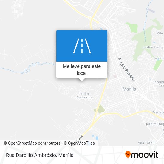 Rua Darcilio Ambrósio mapa