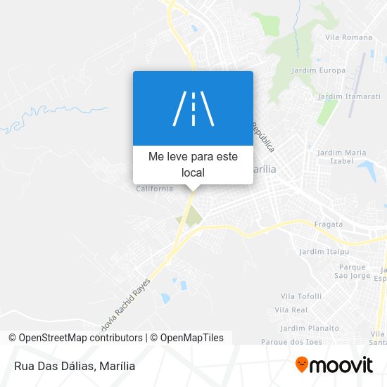 Rua Das Dálias mapa
