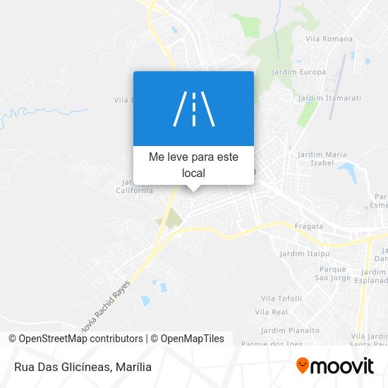 Rua Das Glicíneas mapa