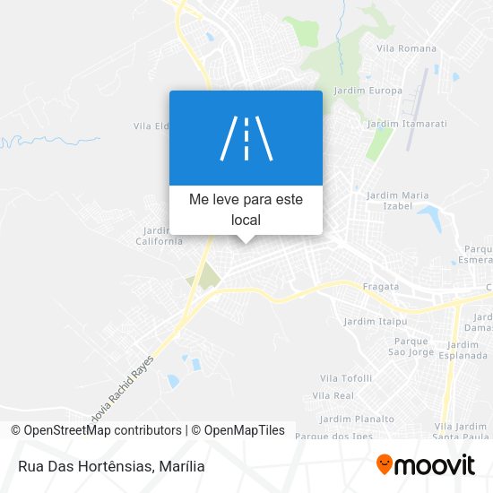 Rua Das Hortênsias mapa