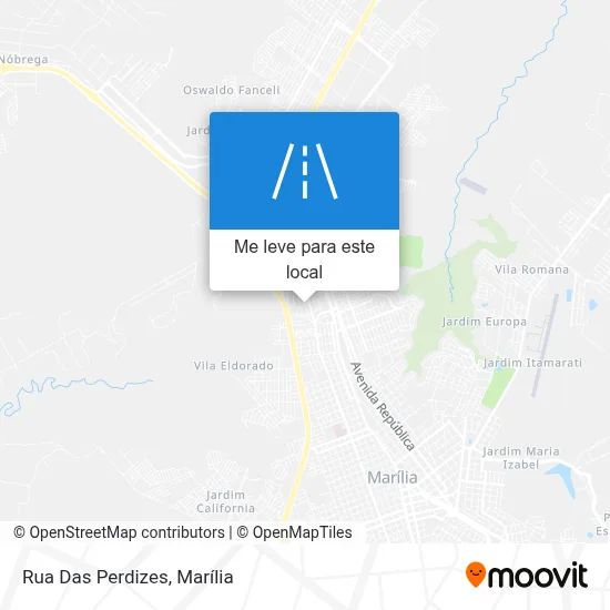 Rua Das Perdizes mapa
