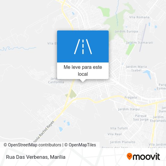 Rua Das Verbenas mapa