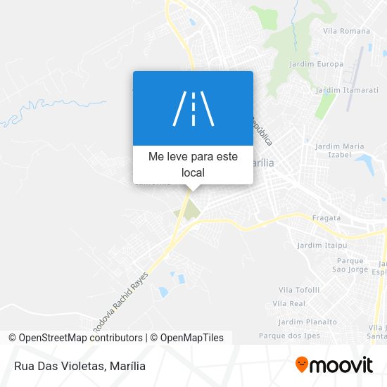 Rua Das Violetas mapa