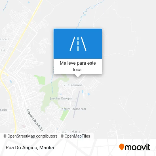 Rua Do Angico mapa