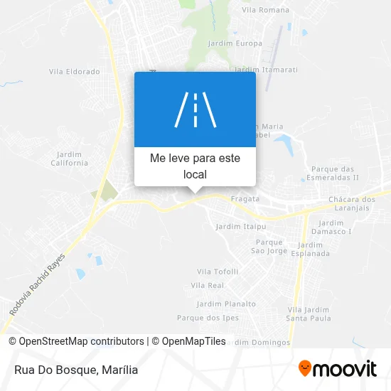 Rua Do Bosque mapa