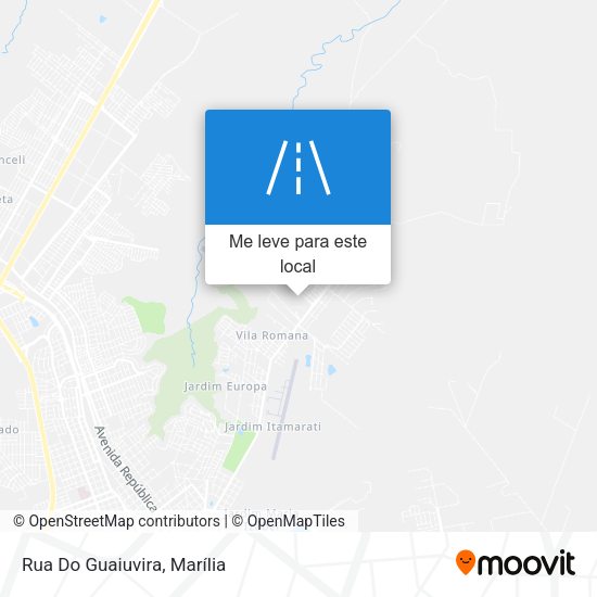 Rua Do Guaiuvira mapa