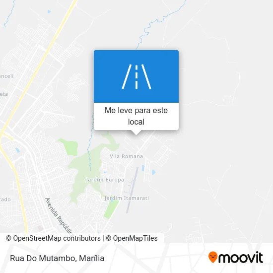 Rua Do Mutambo mapa