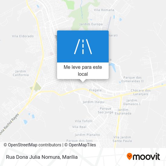 Rua Dona Julia Nomura mapa