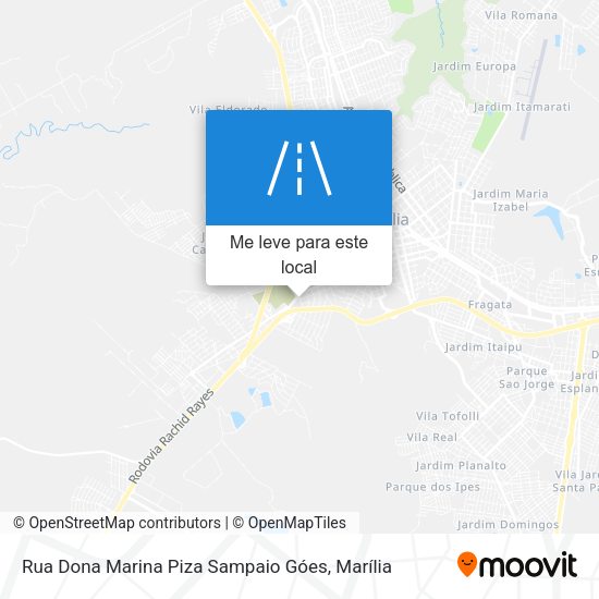 Rua Dona Marina Piza Sampaio Góes mapa