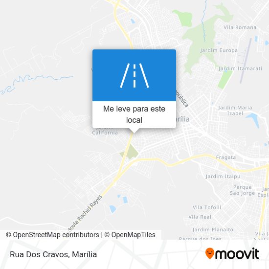 Rua Dos Cravos mapa