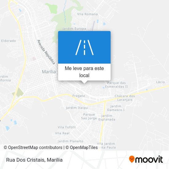 Rua Dos Cristais mapa