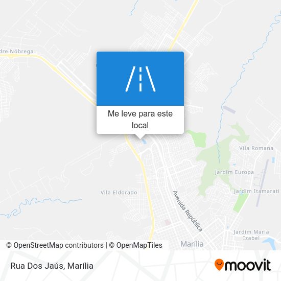 Rua Dos Jaús mapa