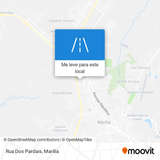 Rua Dos Pardais mapa