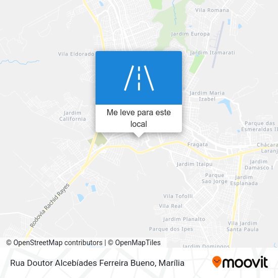 Rua Doutor Alcebíades Ferreira Bueno mapa