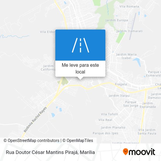 Rua Doutor César Mantins Pirajá mapa