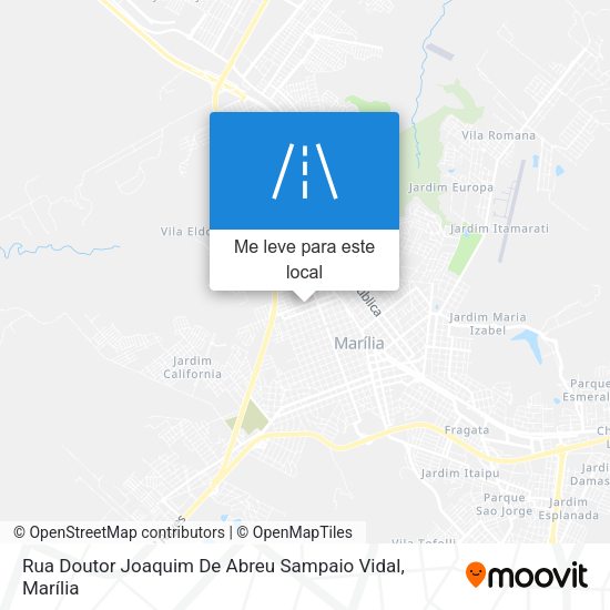 Rua Doutor Joaquim De Abreu Sampaio Vidal mapa