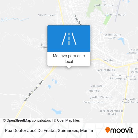 Rua Doutor José De Freitas Guimarães mapa