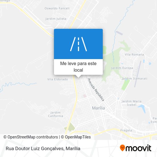 Rua Doutor Luiz Gonçalves mapa