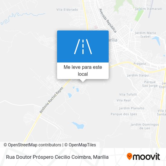 Rua Doutor Próspero Cecilio Coimbra mapa