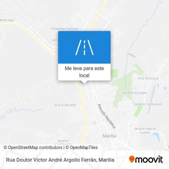 Rua Doutor Victor André Argollo Ferrão mapa