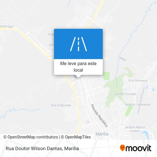 Rua Doutor Wilson Dantas mapa