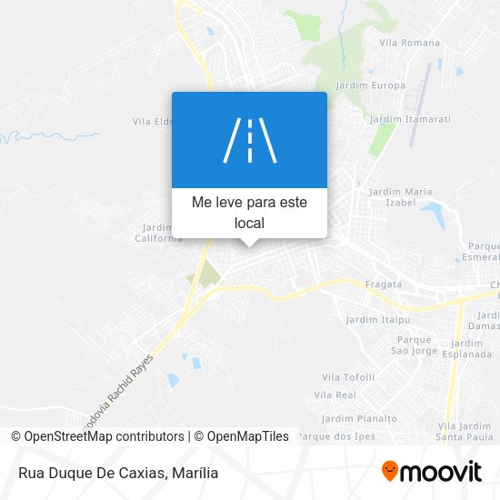 Rua Duque De Caxias mapa