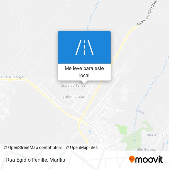 Rua Egidio Fenille mapa