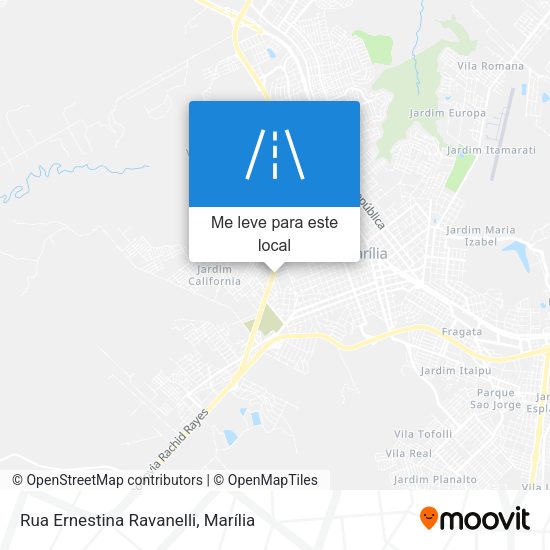Rua Ernestina Ravanelli mapa