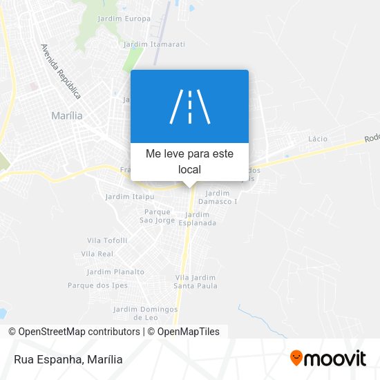 Rua Espanha mapa