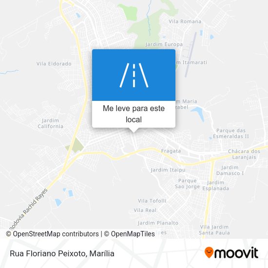 Rua Floriano Peixoto mapa
