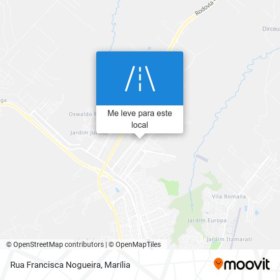 Rua Francisca Nogueira mapa