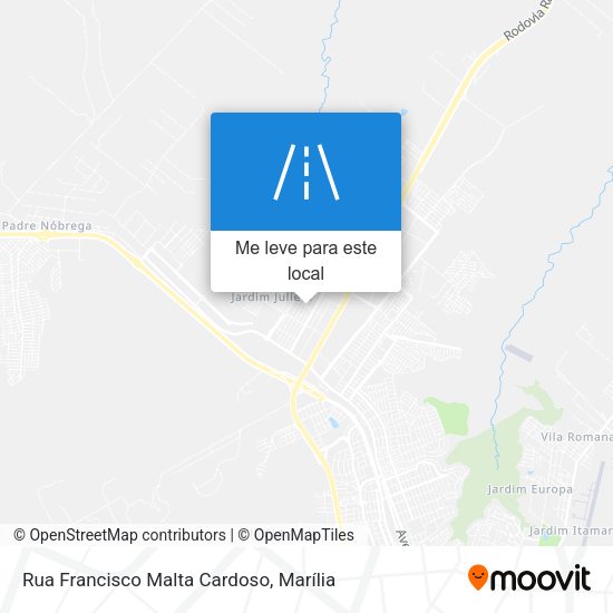 Rua Francisco Malta Cardoso mapa