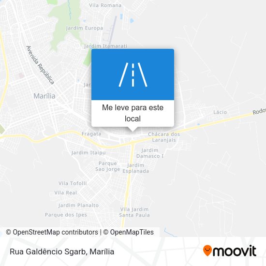 Rua Galdêncio Sgarb mapa