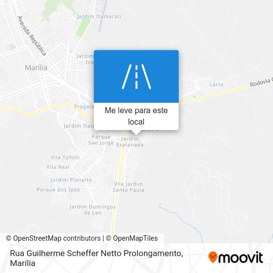 Rua Guilherme Scheffer Netto Prolongamento mapa