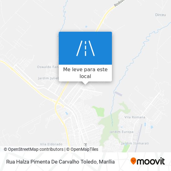 Rua Halza Pimenta De Carvalho Toledo mapa