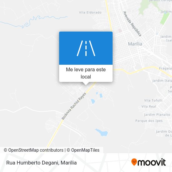 Rua Humberto Degani mapa