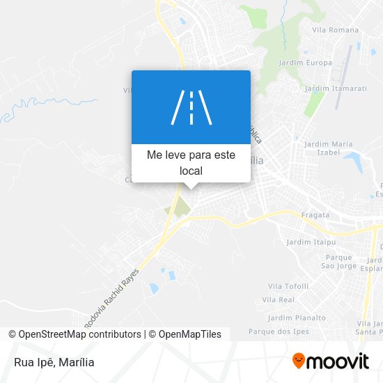 Rua Ipê mapa