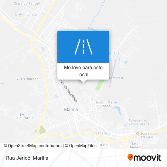 Rua Jericó mapa
