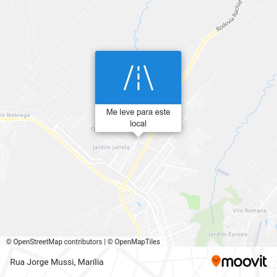 Rua Jorge Mussi mapa