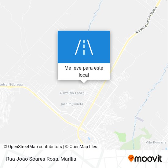 Rua João Soares Rosa mapa