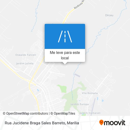 Rua Jucidene Braga Sales Barreto mapa