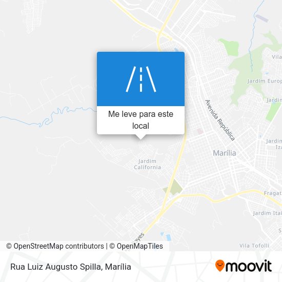 Rua Luiz Augusto Spilla mapa