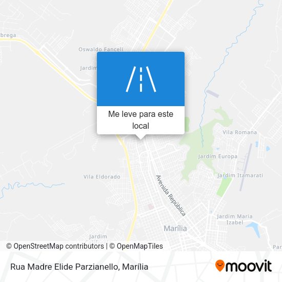 Rua Madre Elide Parzianello mapa
