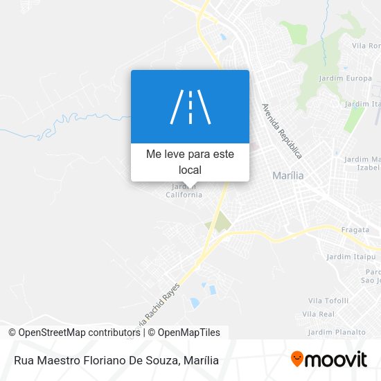 Rua Maestro Floriano De Souza mapa