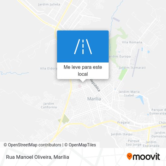 Rua Manoel Oliveira mapa