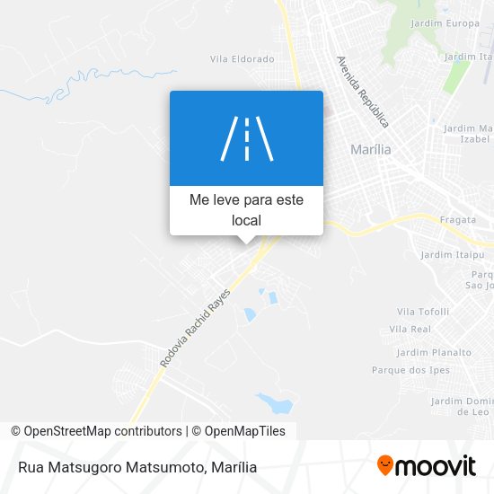 Rua Matsugoro Matsumoto mapa
