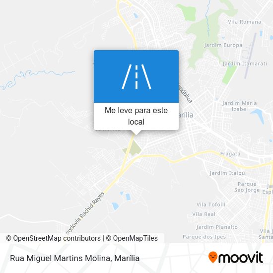Rua Miguel Martins Molina mapa