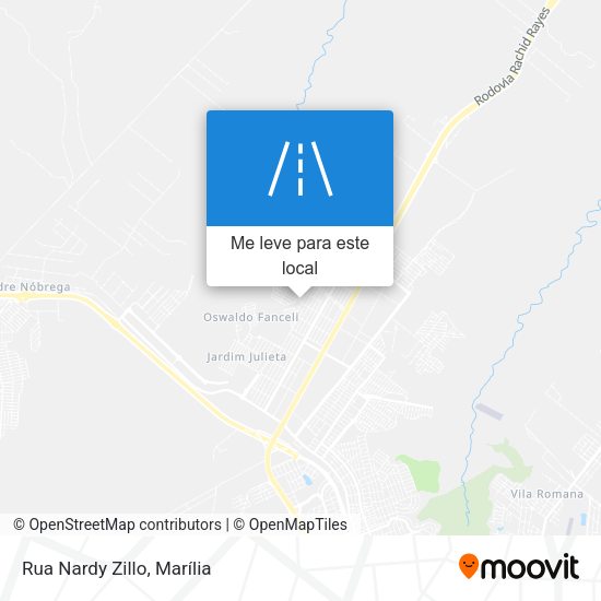 Rua Nardy Zillo mapa