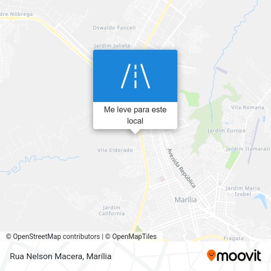 Rua Nelson Macera mapa