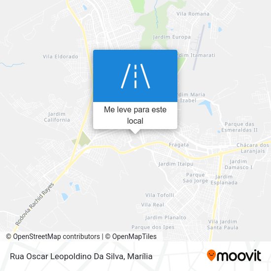 Rua Oscar Leopoldino Da Silva mapa
